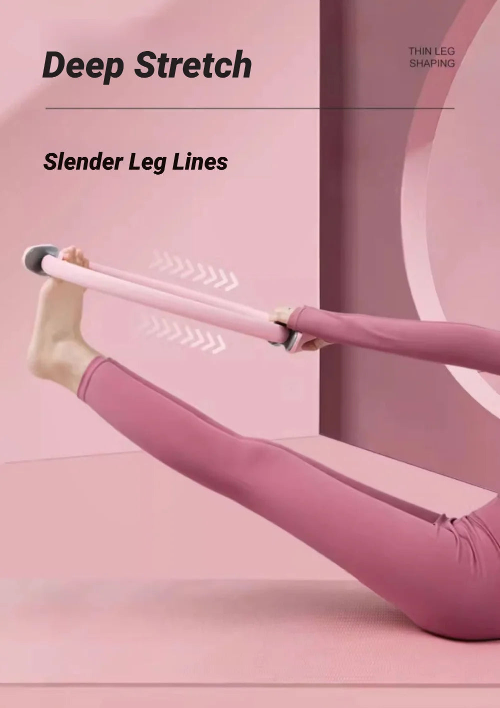 Women's Pilates Yoga Fitness Ring Circle Elastic Resistance Band for Home Exercise Postpartum Pelvic Floor Muscle Training